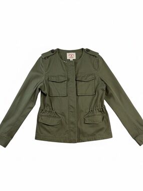 Brooks Brothers Military Utility Jacket Size 8 Olive Green Casual Travel